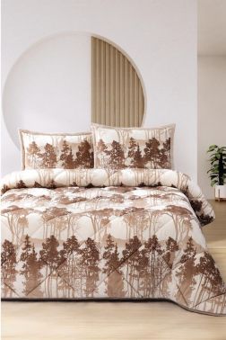 Hera Çift Kişilik Yorgan Takımı 220x240 Cm Bej - Çeyiz Diyarı