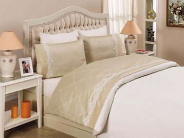 İdil Nevresim Takımı - 6 Parça Cappuccino - Çeyiz Diyarı