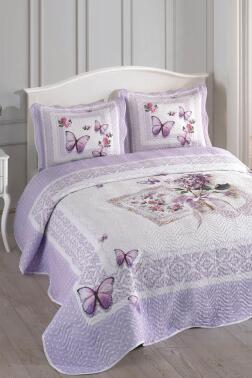 İnci Baskılı Kapitoneli Çift Kişilik Yatak Örtüsü - Çeyiz Diyarı