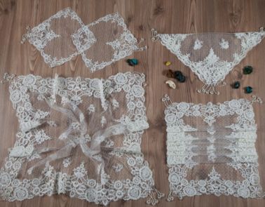 İpek Koza Boncuklu Salon Takımı - 16 Parça - Çeyiz Diyarı