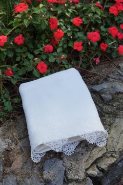 Işıltı İğne Oyalı Havlu Krem - Çeyiz Diyarı