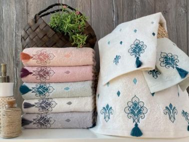 Jade 6'lı El Yüz 50x90 Havlu Seti - Çeyiz Diyarı