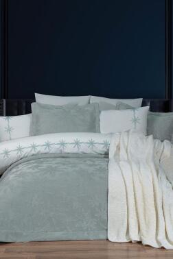 Jasmin 10 Parça Battaniyeli Çeyiz Seti Adaçayı - Çeyiz Diyarı