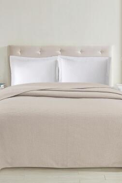 Jülide Tek Kişilik Tek Pike 160x220 cm Bej - Çeyiz Diyarı