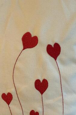 Kalpli Lüx Nakışlı Keten Kırlent Kılıfı 45x45 cm - 2