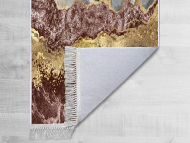 Kaymaz Taban Dijital Baskı Kadife Halı Lava Life Gold 150x220 Cm - Çeyiz Diyarı (1)