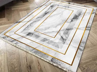 Kaymaz Taban Dijital Baskı Kadife Halı Shape 80x200 cm - Çeyiz Diyarı