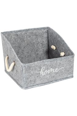 Keçe Dikdörtgen Raf Düzenleyici Mini Gri - Çeyiz Diyarı