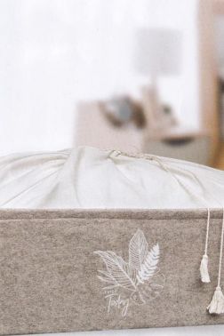 Keçe Torbalı Baza Kutu Kahve - Çeyiz Diyarı