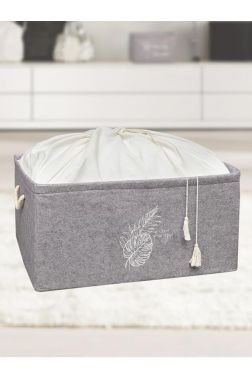 Keçe Torbalı Maxi Kutu Gri - Çeyiz Diyarı