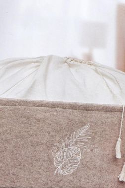 Keçe Torbalı Maxi Kutu Kahve - Çeyiz Diyarı