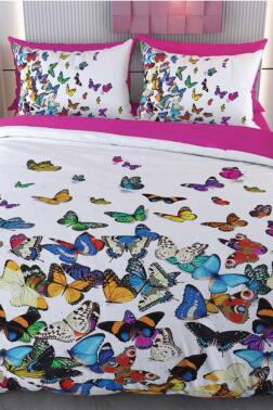 Kenz Mikro Saten 3D Dijital Baskılı Çift Kişilik Nevresim Takımı - Çeyiz Diyarı