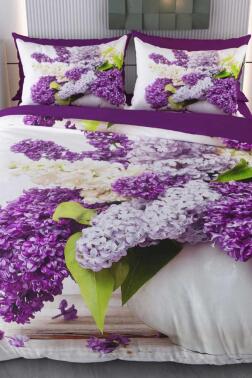 Kır Çiçekleri Mikro Saten 3D Dijital Baskılı Çift Kişilik Nevresim Takımı - Çeyiz Diyarı