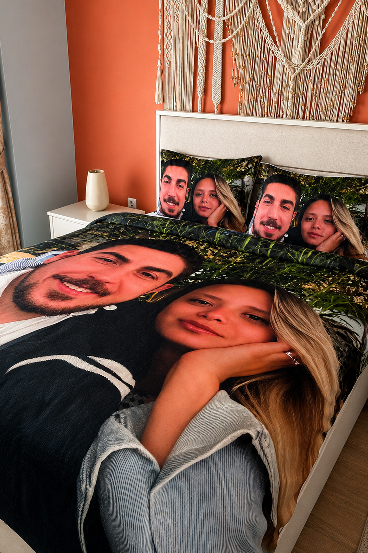 Kişiye Özel %100 Pamuk 3D Dijital Baskılı Çift Kişilik Nevresim Takımı