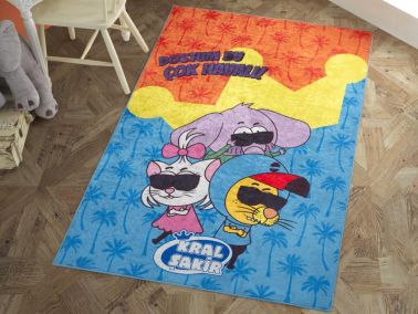 Kral Şakir Dostum Bu Çok Havalı Lisanslı Halı 80x150 Cm - Hobby