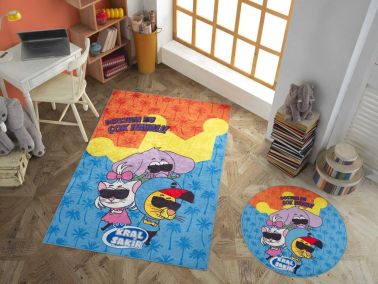 Kral Şakir Dostum Bu Çok Havalı Lisanslı Halı Ve Paspas Takımı 120x180 Cm - Hobby