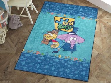 Kral Şakir Muhtişim Dedektifler Lisanslı Halı 120x180 Cm - Hobby