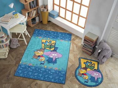 Kral Şakir Muhtişim Dedektifler Lisanslı Halı Ve Paspas Takımı 120x180 Cm - Hobby