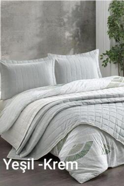 Kristal Casual 7 Parça Çift Taraflı Gelin Seti Açık Yeşil - Krem - Kristal