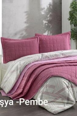 Kristal Casual 7 Parça Çift Taraflı Gelin Seti Fuşya - Pembe - Kristal