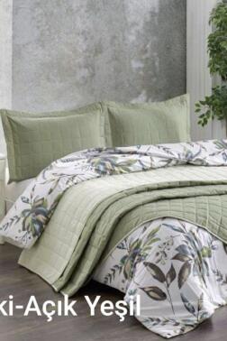 Kristal Casual 7 Parça Çift Taraflı Gelin Seti Haki - Açık Yeşil - Kristal