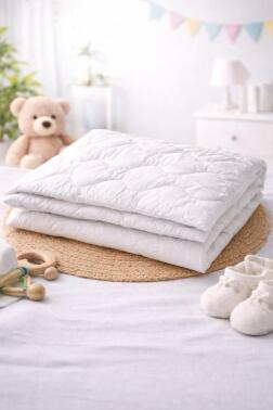 Kristal Silikon Bebe Yorganı 100x150 cm - Çeyiz Diyarı