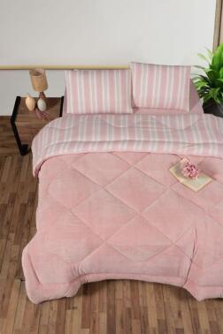 Kristal Soft Relax Uyku Seti Çift Kişilik Pudra - Kristal