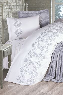 Kristina Gelin Seti 7 Parça Gri - Çeyiz Diyarı