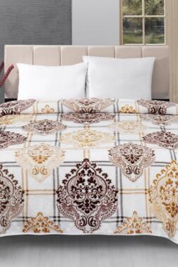 Lacasa 1100 Çift Kişilik Battaniye Kahve - Çeyiz Diyarı