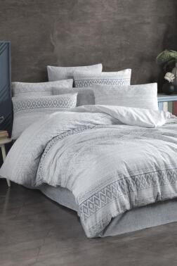 Lante Çift Kişilik Nevresim Takımı İndigo - Çeyiz Diyarı