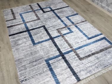 Latex Kaymaz Taban Dijital Baskı Kadife Halı Mabel Renkli 100x300 cm - Çeyiz Diyarı