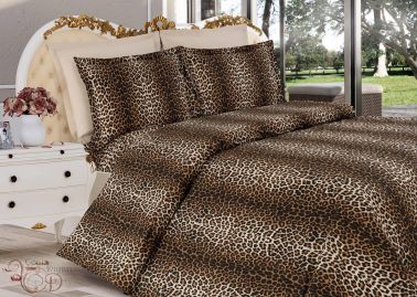 Leopar Desenli Çift Kişilik Nevresim Takımı - Çeyiz Diyarı