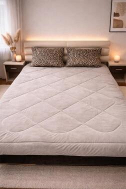 Leopar Wellsoft 195x215 Cm Çift Kişilik Yorgan Takımı - Çeyiz Diyarı (1)