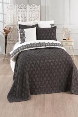 Libby Gelin Seti 7 Parça Antrasit - Çeyiz Diyarı