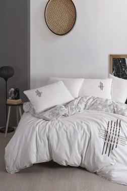 Lina 6 Parça %100 Pamuk Çift Kişilik Nevresim Takımı - Çeyiz Diyarı