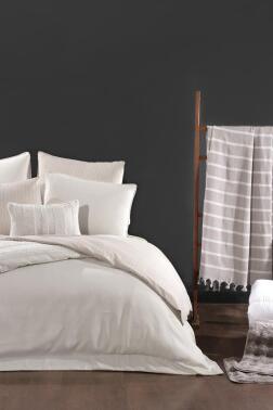 Lipa Lüks Comforter 13 Parça Çeyiz Seti Ekru - Çeyiz Diyarı