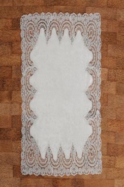 Lisa Kadife Bohça Krem Krem - Çeyiz Diyarı