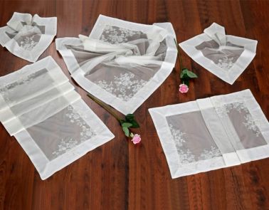 Liza Salon Takımı - 5 Parça Krem - Çeyiz Diyarı