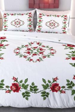 Loren Mikro Saten 3D Dijital Baskılı Çift Kişilik Nevresim Takımı - Çeyiz Diyarı