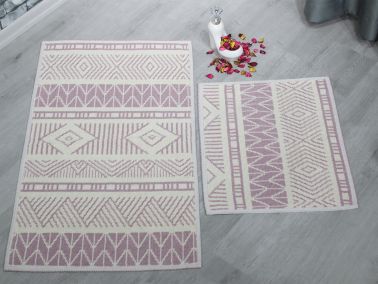 Luma Kilim Desenli 2li Banyo Paspas Takımı 4 Renk - 1