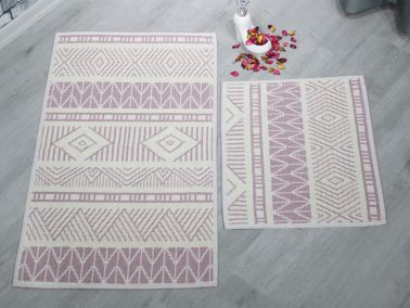 Luma Kilim Desenli 2li Banyo Paspas Takımı 4 Renk - 2