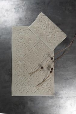 Luna Pamuk Banyo Paspas Seti 2'li Bej - Çeyiz Diyarı