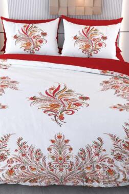 Marif Mikro Saten 3D Dijital Baskılı Çift Kişilik Nevresim Takımı - Çeyiz Diyarı
