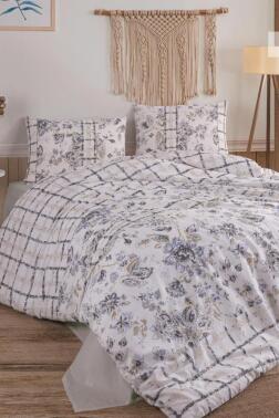 Maysa Çift Kişilik Nevresim Takımı Gri - Çeyiz Diyarı