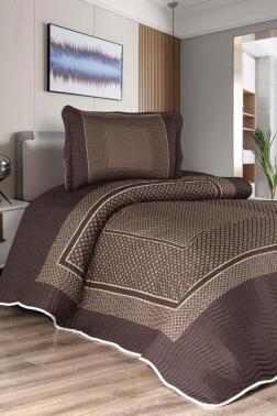 Melina Baskılı Kapitoneli Tek Kişilik Yatak Örtüsü - Çeyiz Diyarı