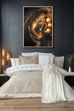 Mercan 10 Parça Battaniyeli Çeyiz Seti Bej - Çeyiz Diyarı