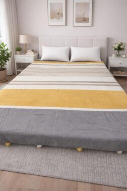 Merinos Colorway Asche Çift Kişilik Pamuklu Battaniye 180x220 cm - Çeyiz Diyarı
