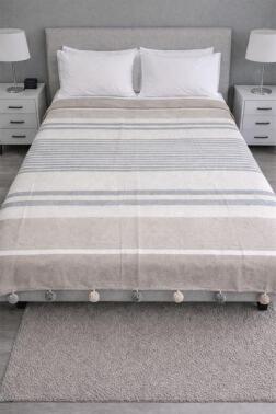 Merinos Colorway Sephia Çift Kişilik Pamuklu Battaniye 180x220 cm - Çeyiz Diyarı