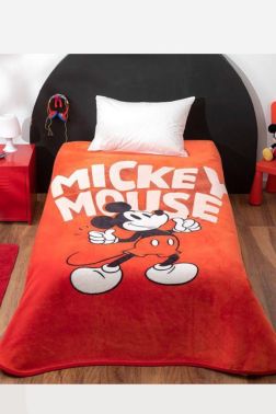 Mickey Mouse Lisanslı Tek Kişilik Battaniye - Kristal