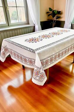 Mihrap Dertsiz Masa Örtüsü 150x220 cm - Çeyiz Diyarı